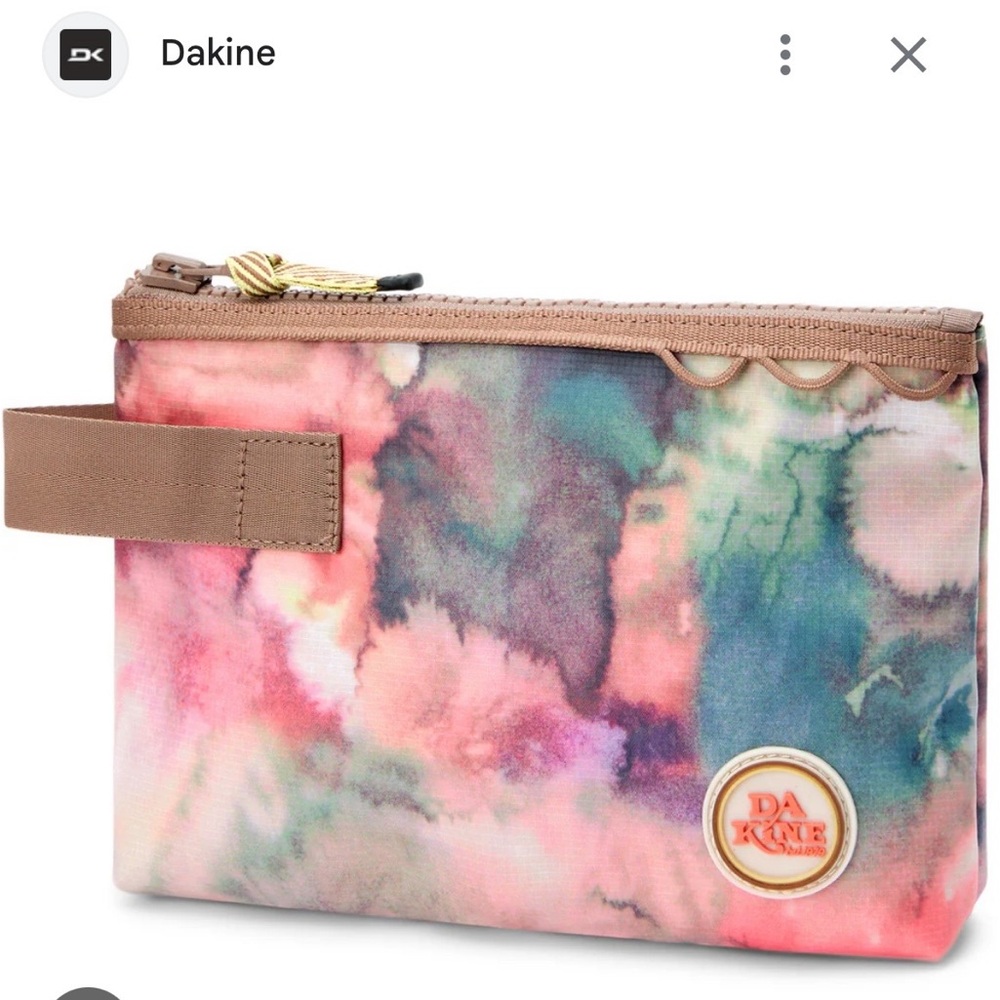 Dakine Tie-Dye Renovation Pouch - Coral, Teal, Cream